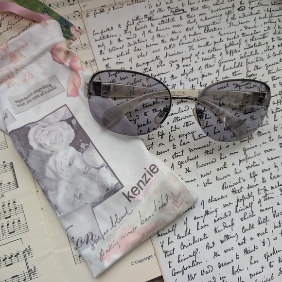 Kenzie Lexie Gray Silver Sunglasses - Picture 2 of 9